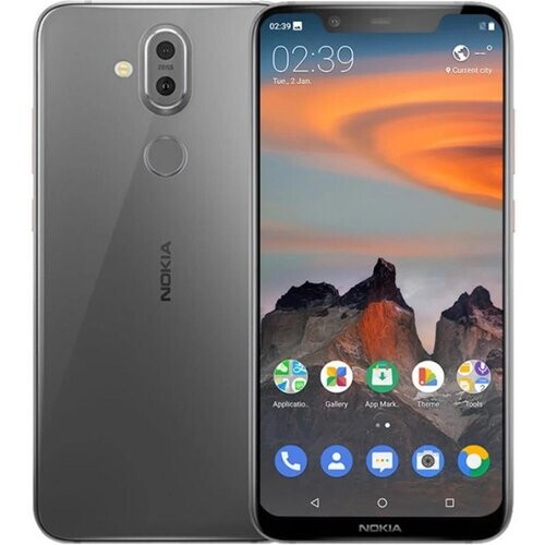 Nokia 8.1 64 Go Dual Sim - Argent - Débloqué ...