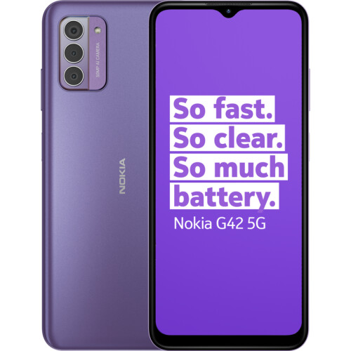 De Nokia G42 128GB Paars 5G is een smartphone met ...