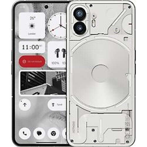 De Nothing Phone (2) in het elegante wit valt op ...