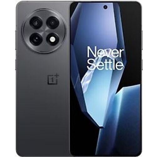 De OnePlus 13R in de kleur nebula noir valt op ...