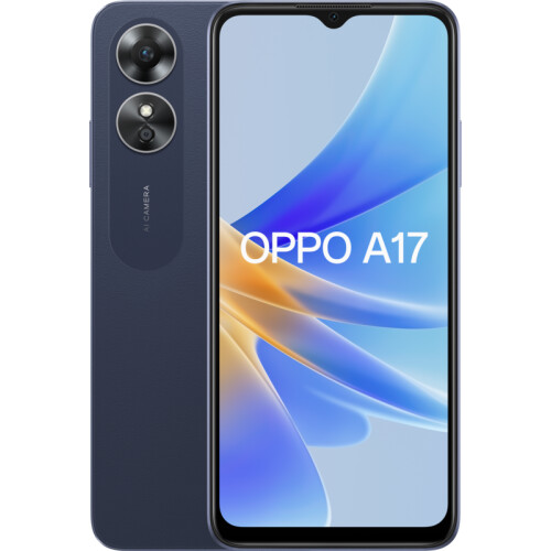 De OPPO A17 64GB Donkerblauw is een smartphone ...