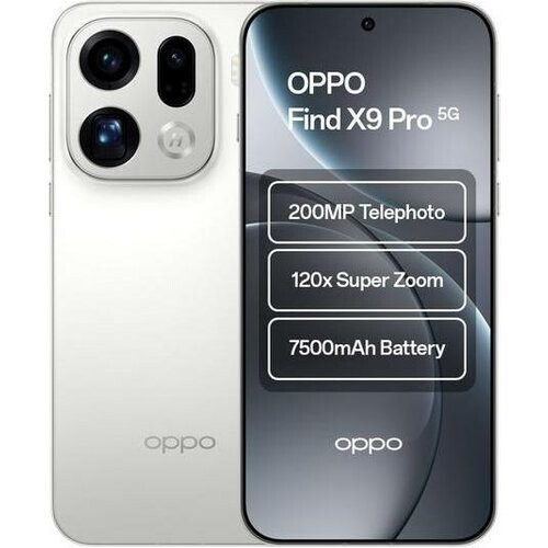 Oppo Find X9 Pro 512GB - White - Unlocked ...