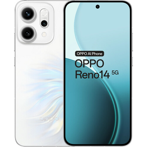 Das OPPO Reno14 256 GB Weiß 5G ist ein ...