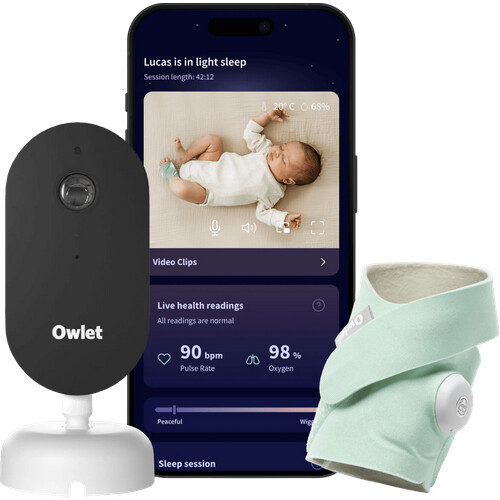 Mit der Owlet Cam 2 + Dream Sock Mint OW-DSDUO-MI ...