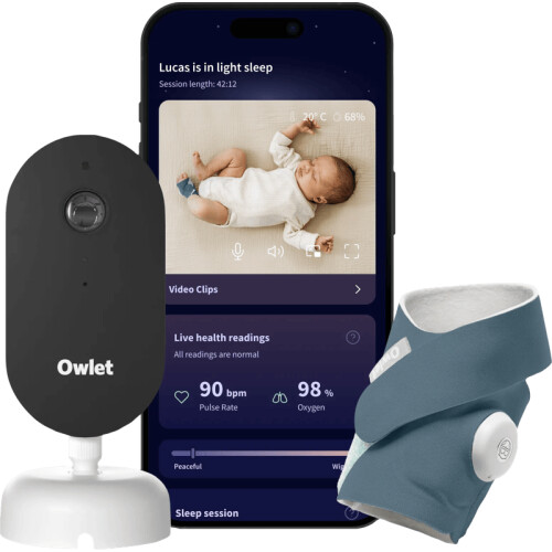 Grâce à l'Owlet Dream Duo Bedtime Blue ...