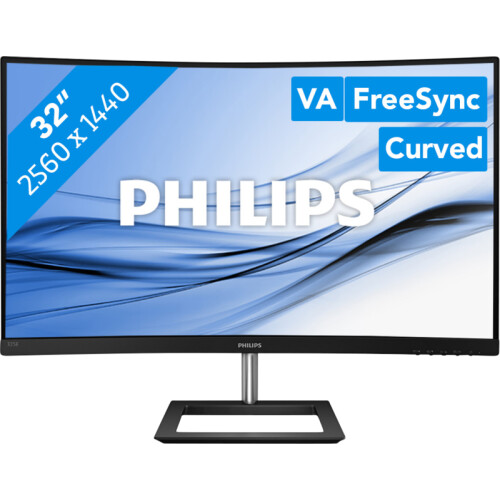 De Philips 325E1C is een curved monitor waarop je ...