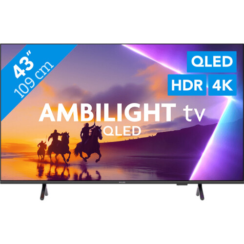 Met de Philips Ambilight 43" PUS8550 QLED 4K ...