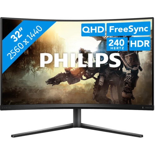 Met de Philips Evnia 32M2C5500W/00 zie je je games ...