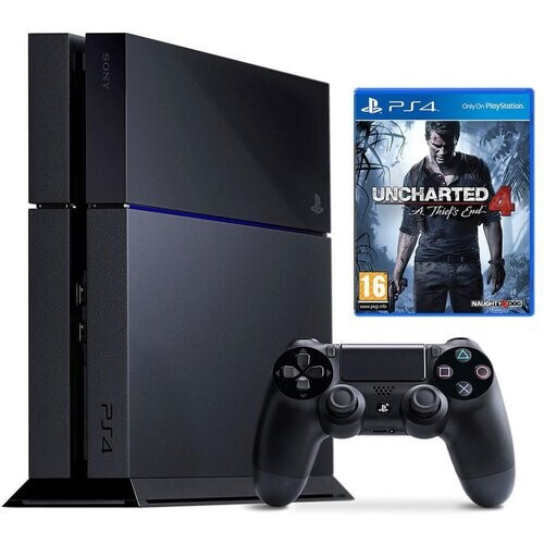 PlayStation 4 1000GB - Jet black + Uncharted 4 ...