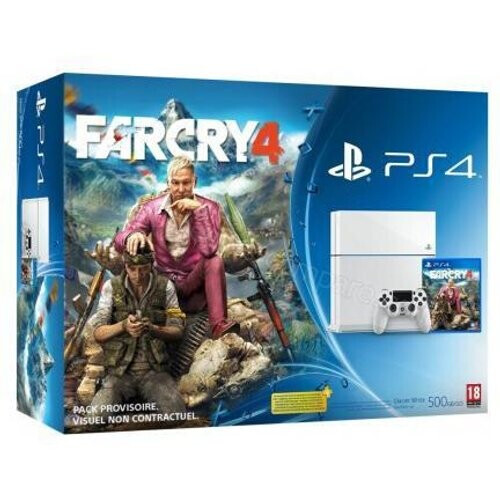 Console Plastation 4 500GB Weiß + far cry 4 ...