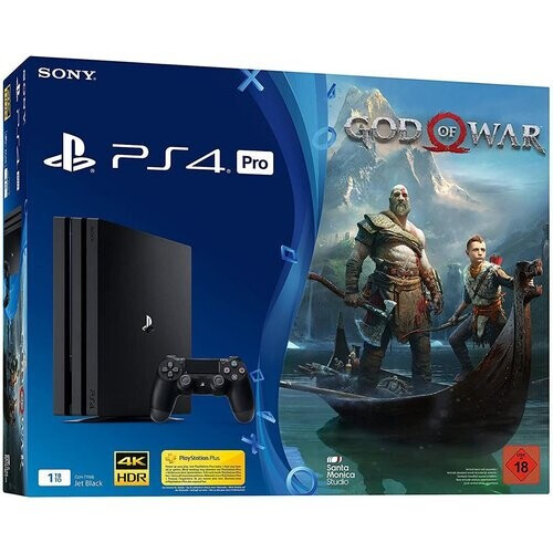 PlayStation 4 Pro 1000GB - Black + God of War ...