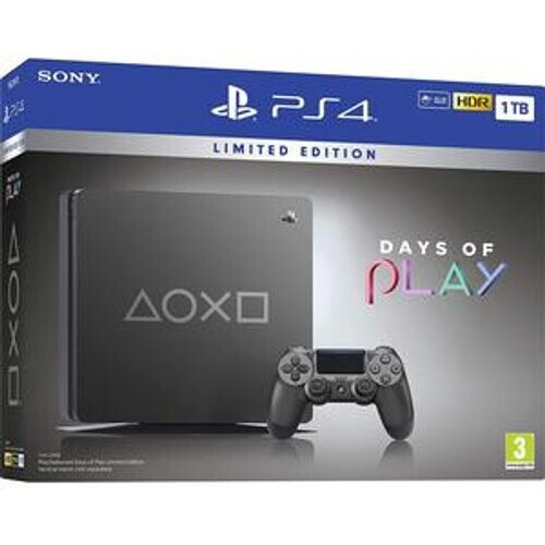 PlayStation 4 Slim Days Of Play - HDD 1 TB - Steel ...