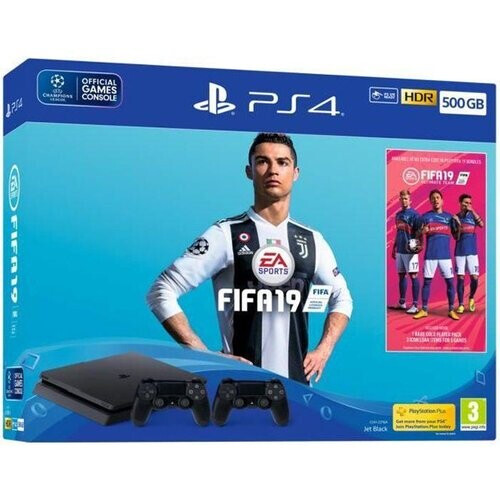 Console Sony PS4 Slim 500 GB + FIFA 19 + 2 ...