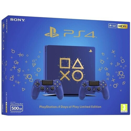 PlayStation 4 Slim 500Go - Bleu - Edition limitée ...