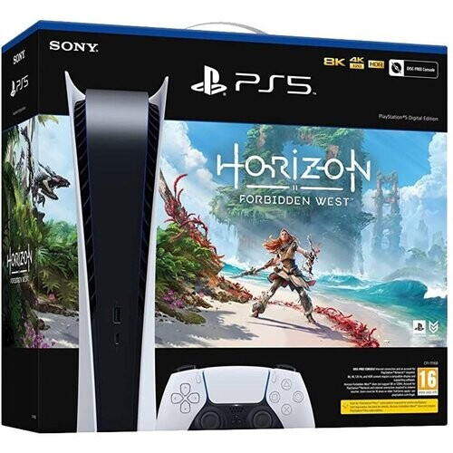 PlayStation 5 825Go - Blanc + Horizon Forbidden ...