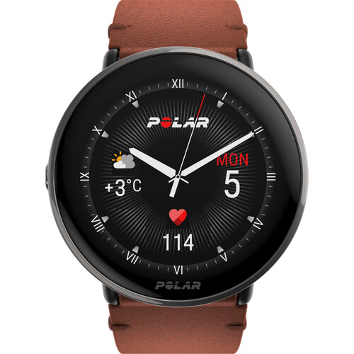 Die Polar Ignite 3 Titanium/Braun unterstützt ...