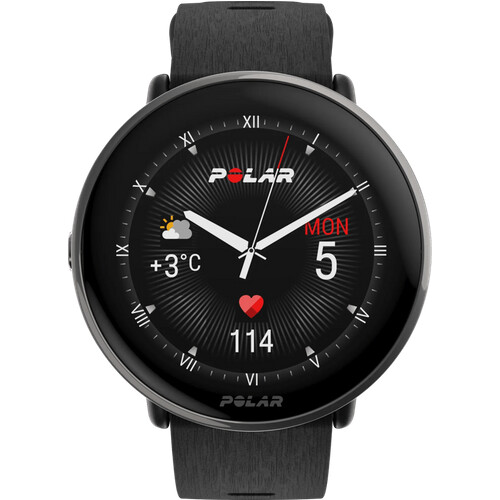 Die Polar Ignite 3 Titanium/Schwarz unterstützt ...
