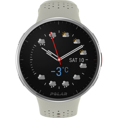 Die Polar Pacer Pro Weiß ist eine GPS-Uhr für ...