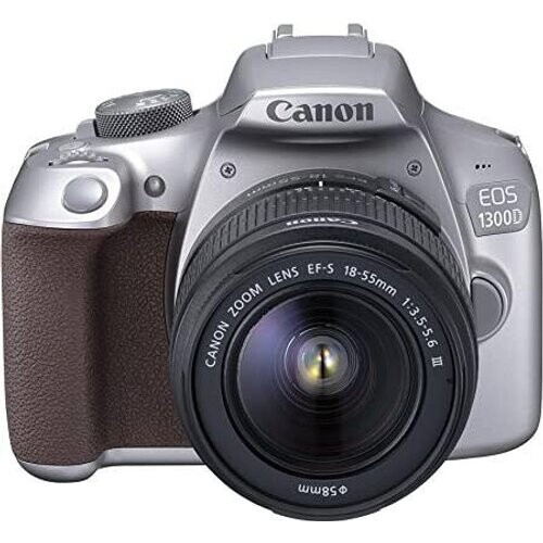 Cámara réflex Canon EOS 1300D - Plata + objetivo ...