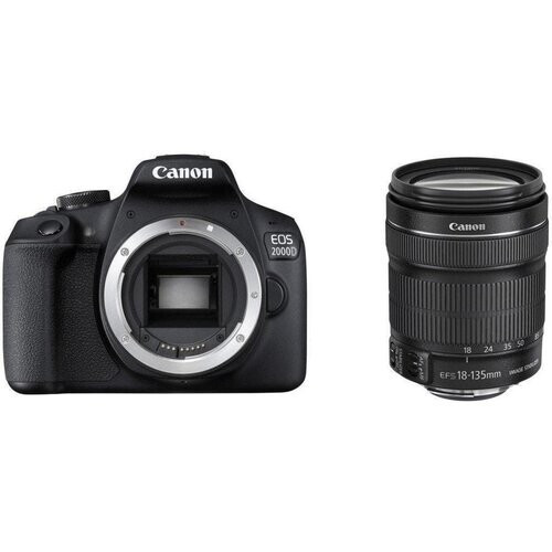Réflex - Canon EOS 2000D - Negro + Objetivo Canon ...