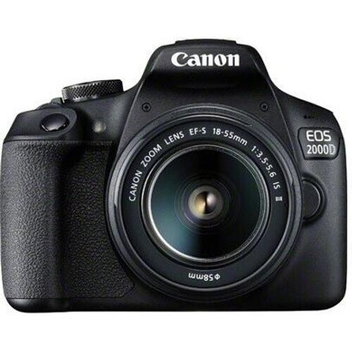 Réflex - Canon EOS 2000D Negro Objetivo Canon ...