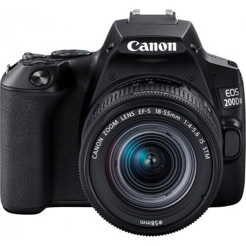 Réflex - Canon EOS 200D - Negro + Objetivo EF-S ...