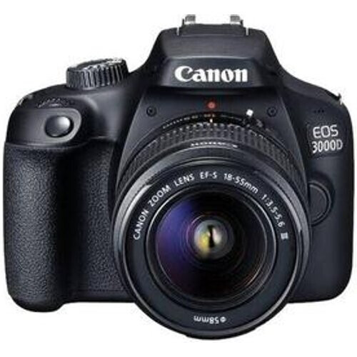 Réflex - Canon EOS 3000D - Negro + Objetivo Canon ...