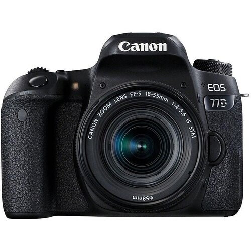 Reflex - Canon EOS 77D Noir + Objectif 18-55mm IS ...