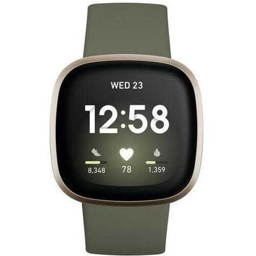 Relojes Cardio GPS Fitbit Versa 3 - Verde ...