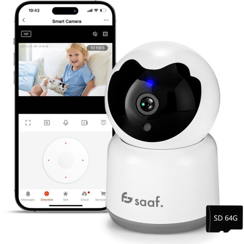 Ontdek de Saaf - HD WiFi Beveiligingscamera, jouw ...