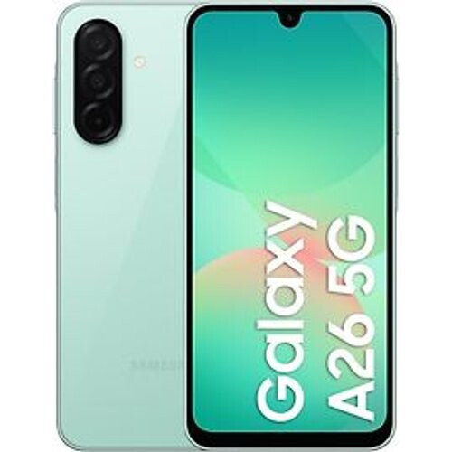 De Samsung Galaxy A26 5G in de kleur mint ...