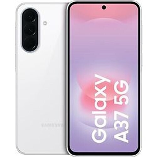 De samsung galaxy a37 5g in de kleur wit ...