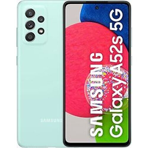 De Samsung Galaxy A52s 5G in een opvallende groene ...