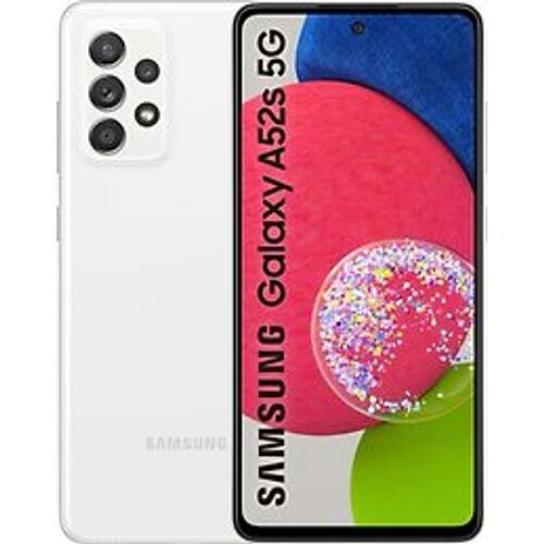 De Samsung Galaxy A52s 5G in het stijlvolle wit ...