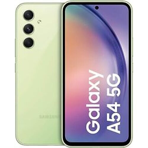 De Samsung Galaxy A54 5G in de opvallende kleur ...
