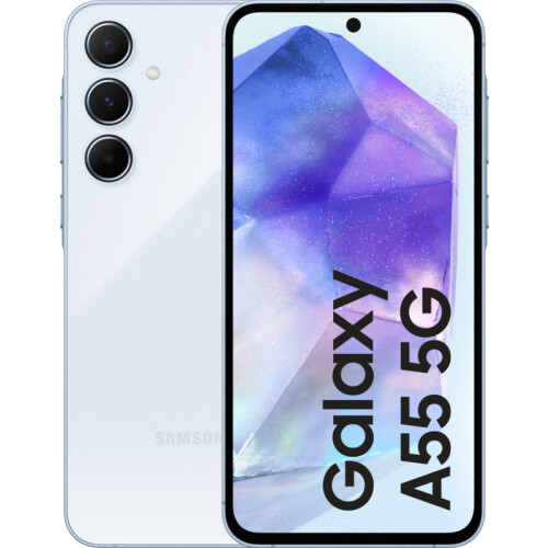 Le Samsung Galaxy A55 128 Go Bleu Clair 5G est un ...