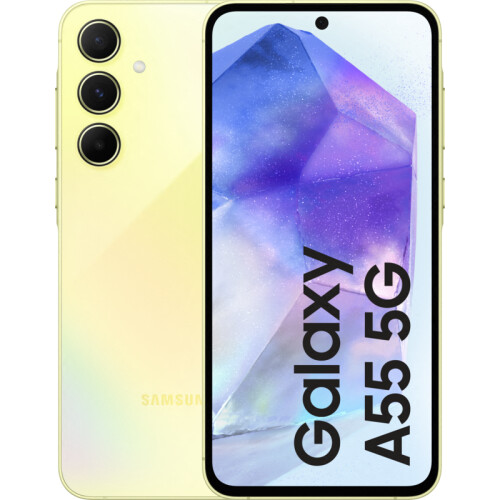 Le Samsung Galaxy A55 128 Go Jaune 5G est un ...