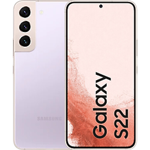 De Samsung Galaxy S22 in de opvallende paarse ...