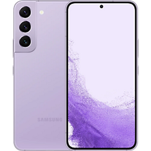De Samsung Galaxy S22 in de kleur bora purple valt ...