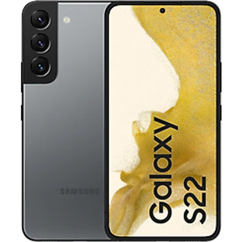 De Samsung Galaxy S22 in een stijlvolle grijze ...
