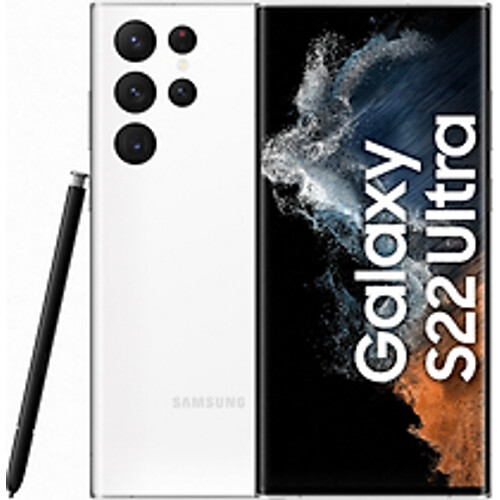 De Samsung Galaxy S22 Ultra in het elegante wit ...