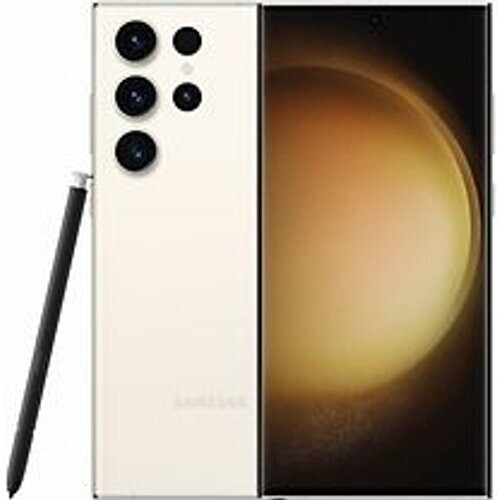 De Samsung Galaxy S23 Ultra in de elegante cream ...
