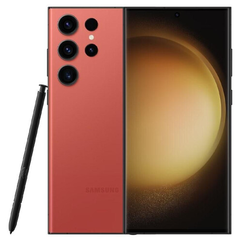 Met de Samsung Galaxy S23 Ultra in het rood ben je ...