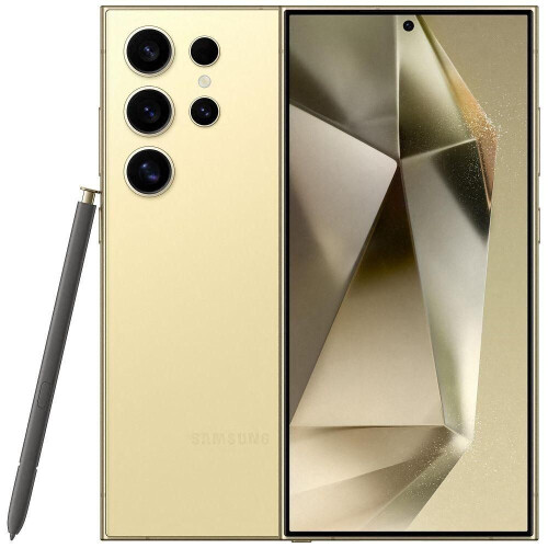 De Samsung Galaxy S24 Ultra in het opvallende geel ...