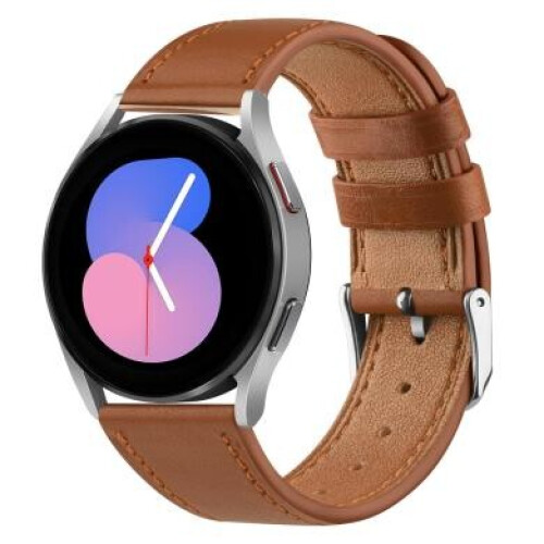 Samsung Galaxy Watch5 argent 44mm LTE Cuir hybride ...