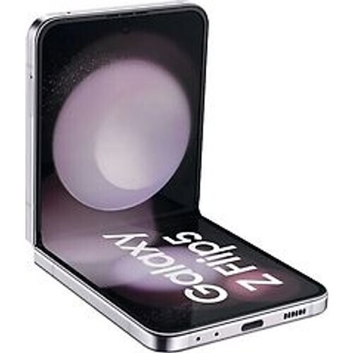 De Samsung Galaxy Z Flip5 5G in de kleur lavendel ...