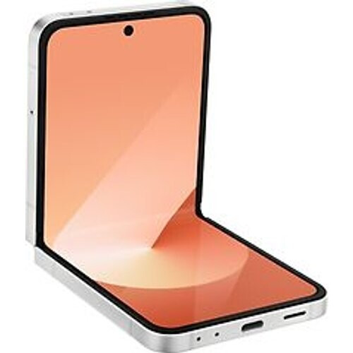 De Samsung Galaxy Z Flip6 in de kleur peach ...