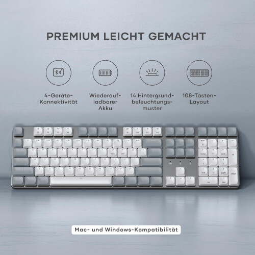 Satechi SM3 Slim Mechanical Backlit Bluetooth ...