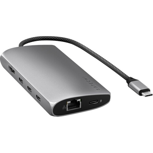 Erweitere mit dem Satechi USB-C Multiport Ethernet ...