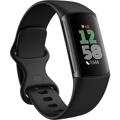 Smart Watch Fitbit HR GPS Charge 6 - Black ...